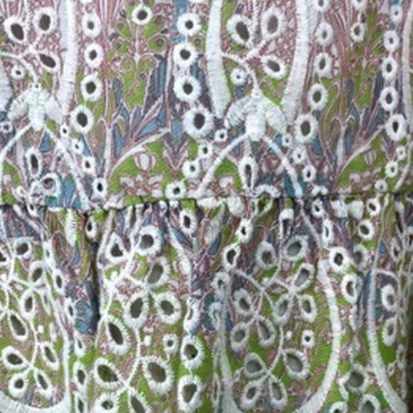 Anthropologie Feather and Bone Pastel Eyelet Tank - Picture 3 of 6